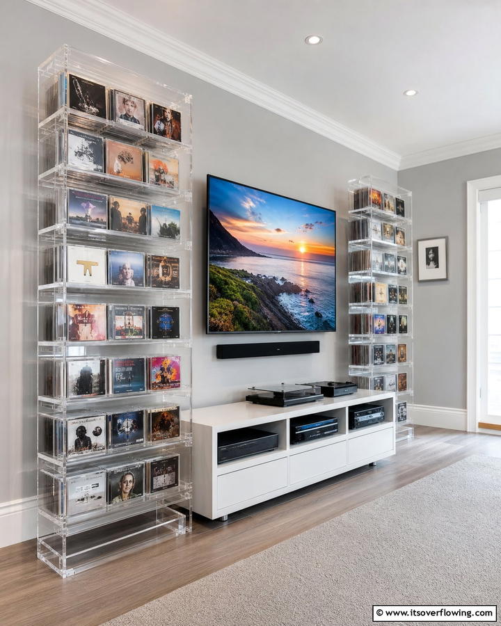 Transparent CD Cases - 20 Creative CD Storage Ideas for Modern Homes