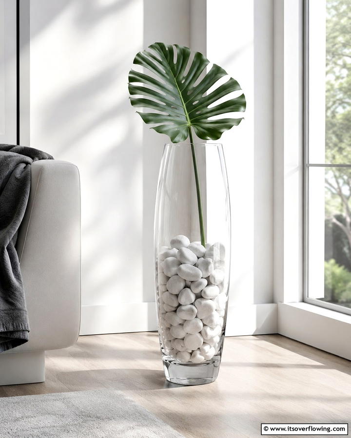 Transparent Vases for a Sleek Look - 25 Large Floor Vase Decoration Ideas for Stunning Interiors