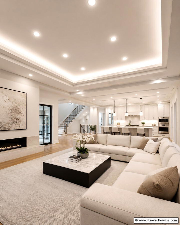 Tray Ceiling with Recessed Lighting - 25 Tray Ceiling Ideas to Elevate Your Room’s Design