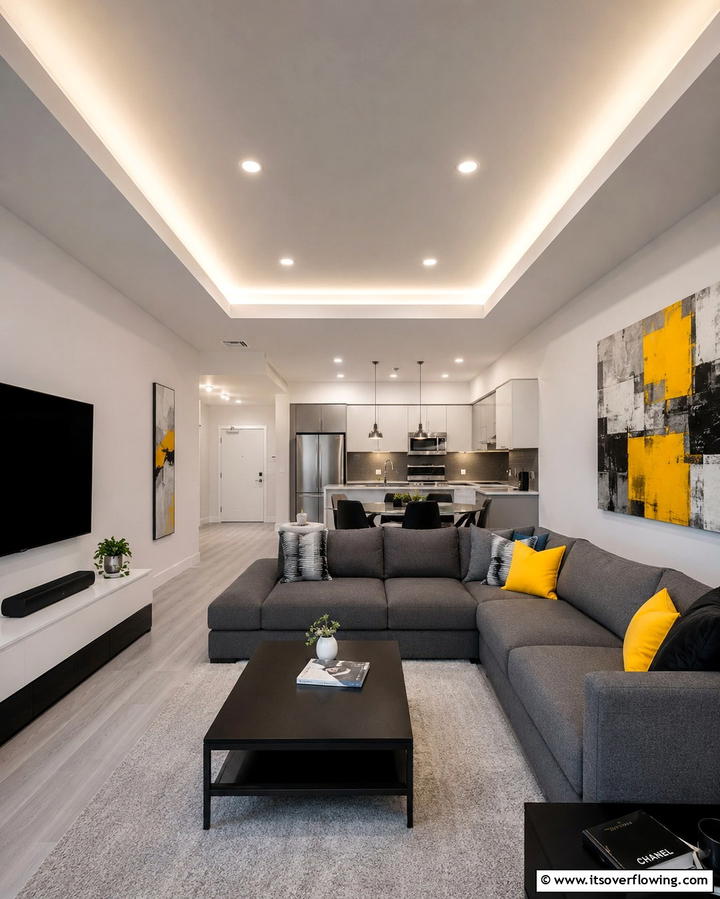 Tray Ceilings with Hidden LED Lighting - 25 Tray Ceiling Ideas to Elevate Your Room’s Design