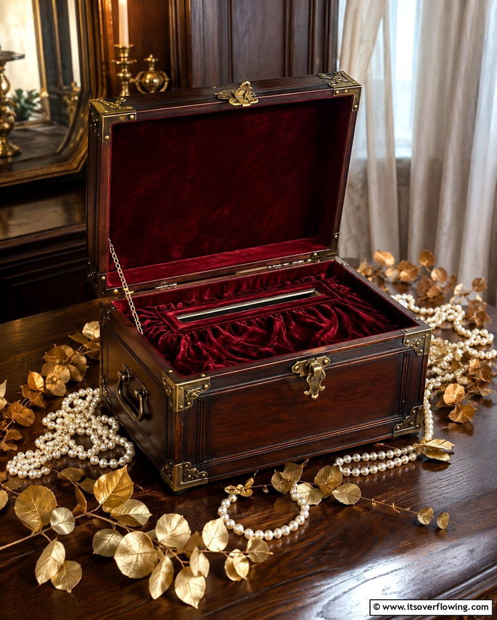 Treasure Chest Card BoxExact - 30 Creative Wedding Card Box Designs for Guests