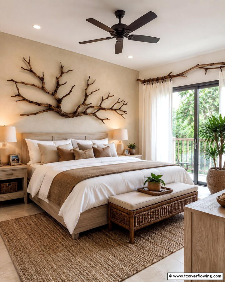 Tree Branch DecorExact - 30 Forest-Themed Bedroom Ideas for Nature-Inspired Retreats