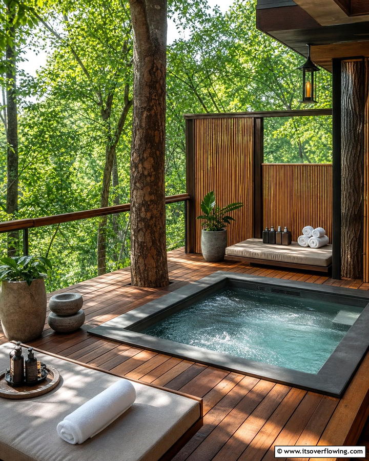 Tree House Spa Sanctuary - 25 Tree House Ideas for Magical Outdoor Adventures
