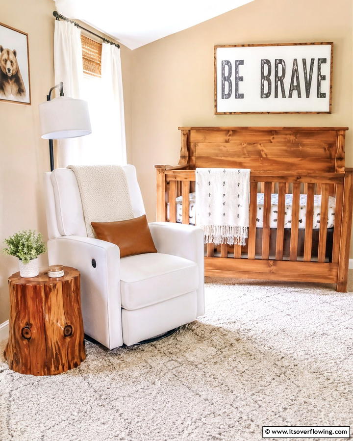 Tree Stump Side Tables - 25 Woodland Nursery Ideas for a Nature-Inspired Room