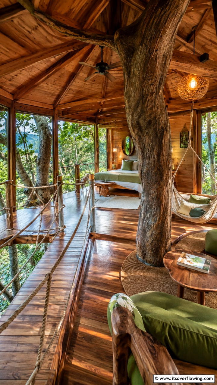 Treehouse Guest Retreat - 30 Guest House Ideas- Inviting Retreats & Functional Spaces
