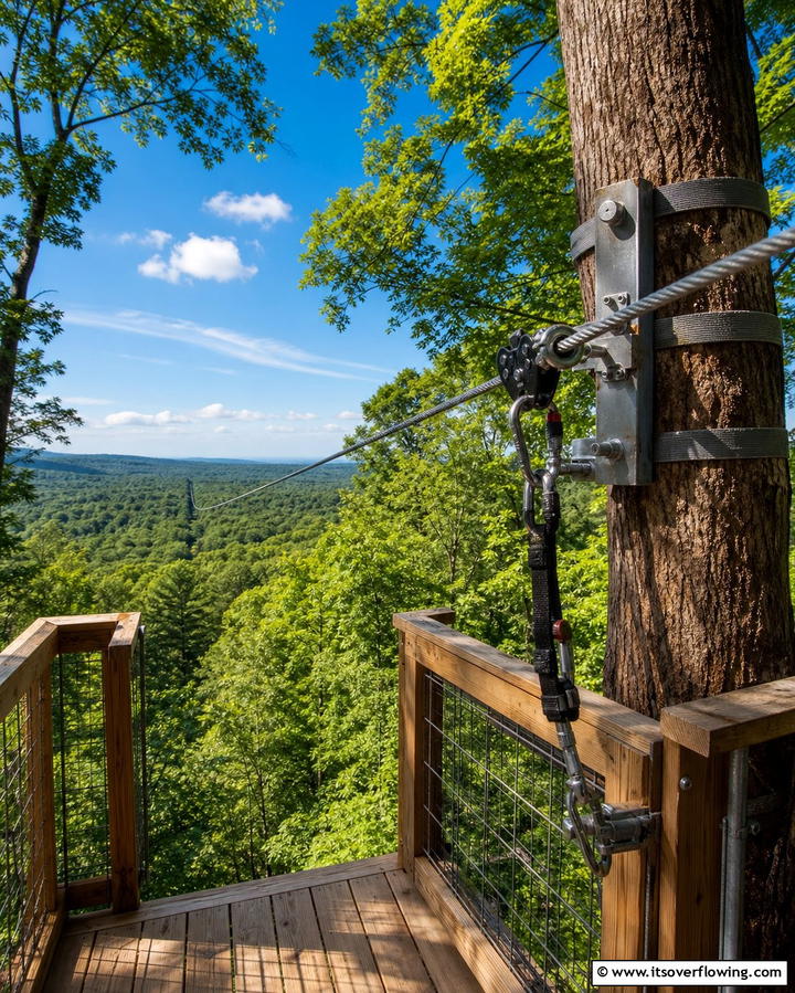 Treehouse with Zip Line Exit - 25 Tree House Ideas for Magical Outdoor Adventures