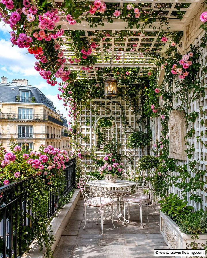 Trellis Panels for a Charming Shade - 25 Balcony Shade Ideas for Comfortable Outdoor Relaxation