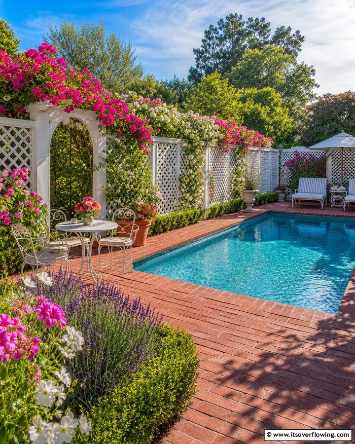 Trellis Pool Fence - 20 Stylish Pool Fence Ideas for Safety and Aesthetics