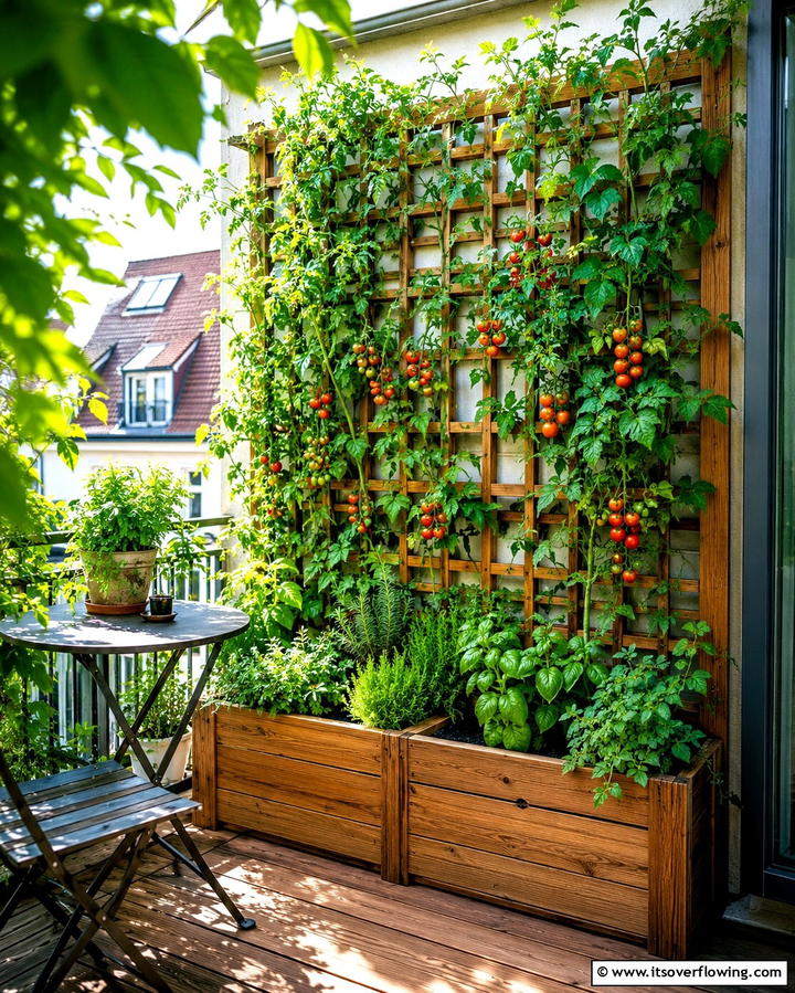 Trellis Style Lattice for Vertical Gardens - 25 Innovative Deck Lattice Ideas to Enhance Outdoor Spaces