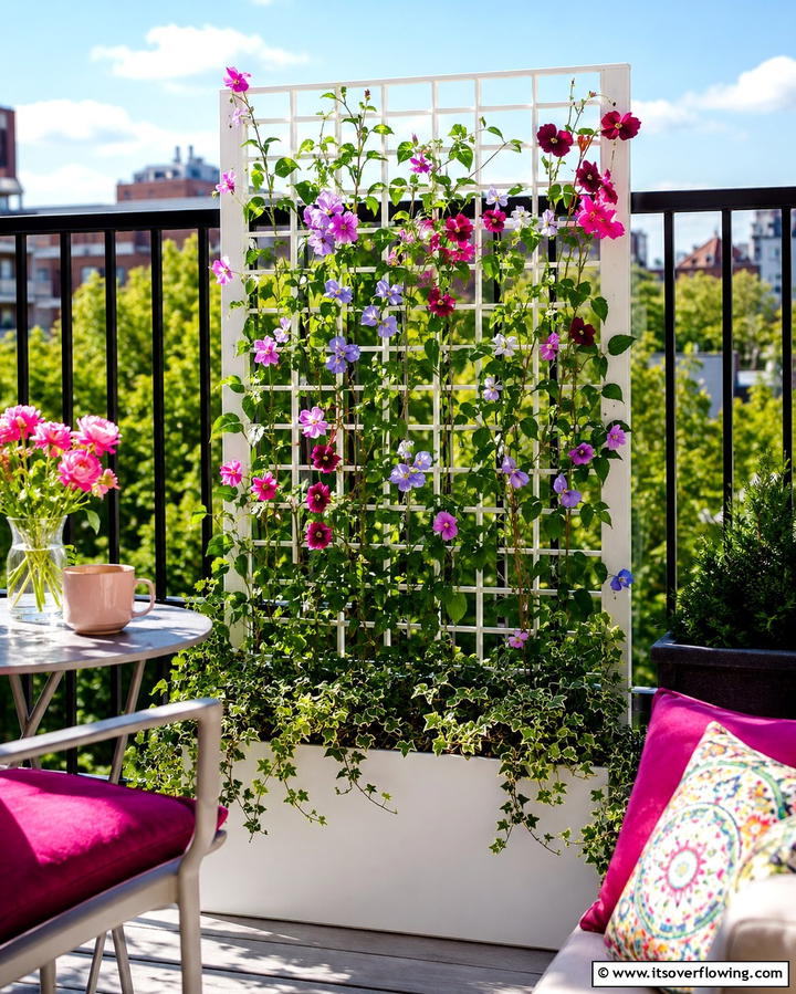 Trellis for Small Balconies - 25 Trellis Ideas to Enhance Your Garden Aesthetics