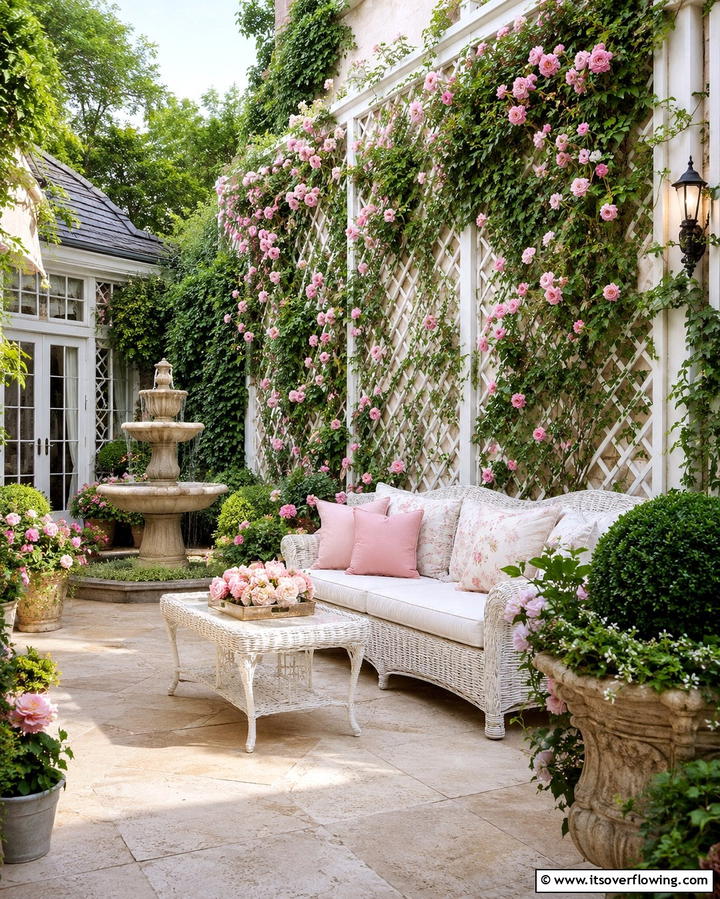 Trellis with Climbing Plants - 30 Creative Shade Ideas for Stylish Outdoor Comfort
