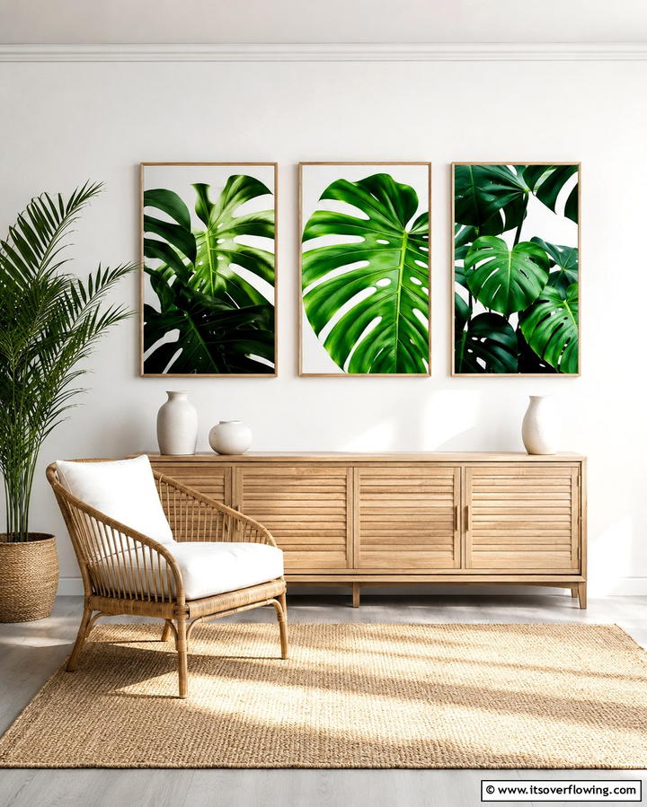 Tropical Art PiecesOne - 25 Tropical Living Room Ideas for a Vibrant Space
