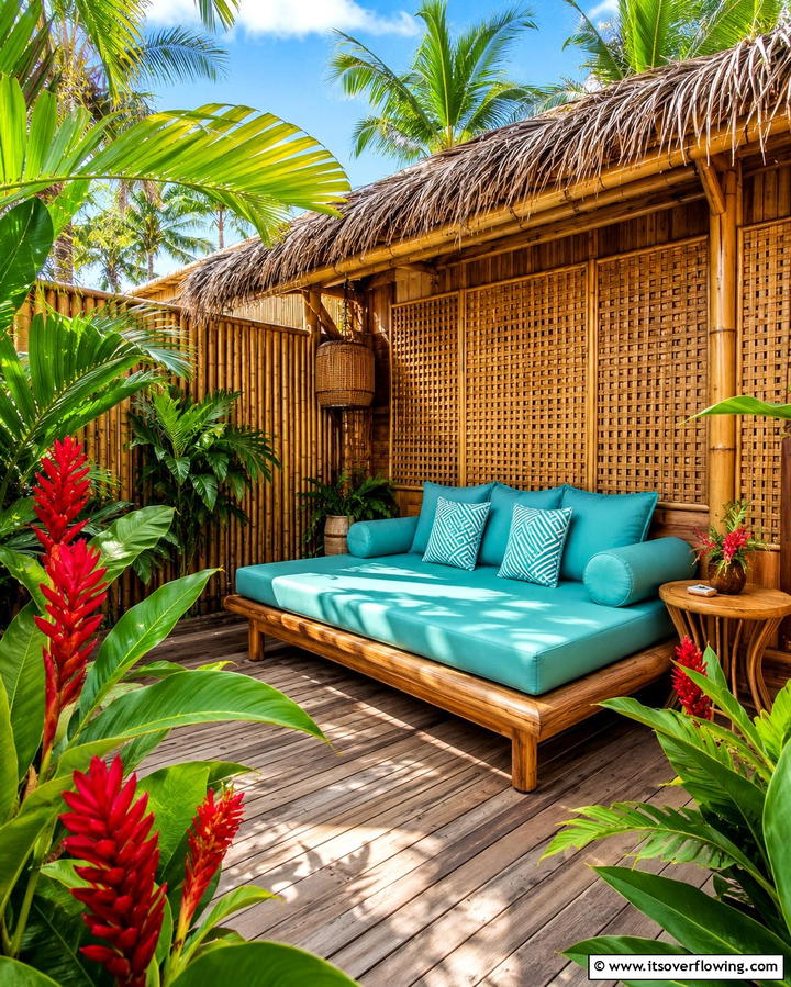 Tropical Bamboo Enclosures - 25 Patio Enclosure Ideas for Year-Round Enjoyment