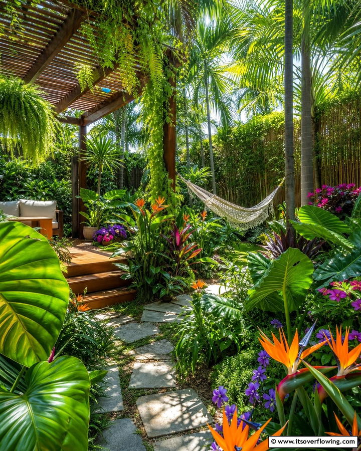 Tropical Enclosed Garden - 20 Enclosed Garden Ideas to Enhance Your Outdoor Space