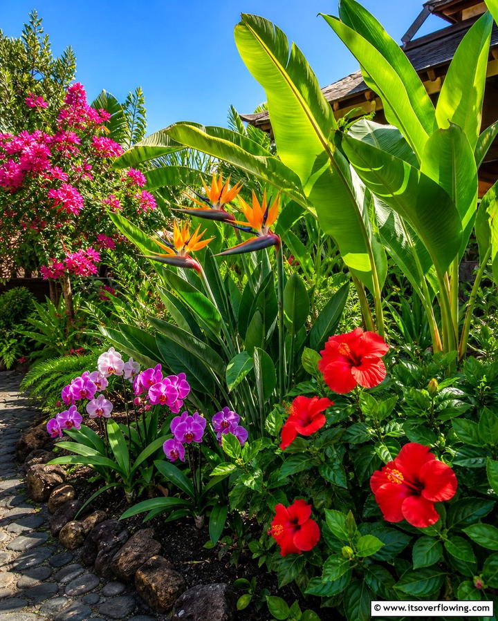 Tropical Flower Gardens - 25 Flower Garden Ideas to Brighten Your Outdoor Space