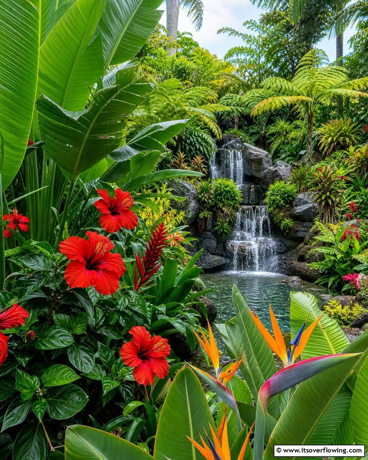 Tropical Garden - 21 Beautiful Garden Ideas to Transform Your Outdoor Space