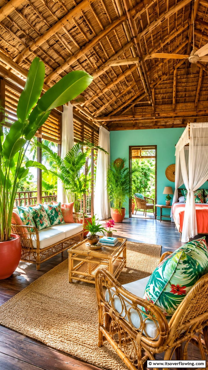 Tropical Island Guest House - 30 Guest House Ideas- Inviting Retreats & Functional Spaces