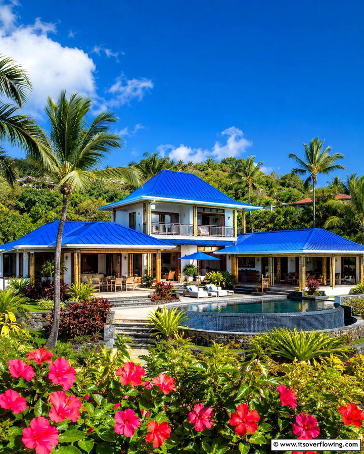 Tropical Paradise - 25 Houses With Blue Metal Roofs for Curb Appeal