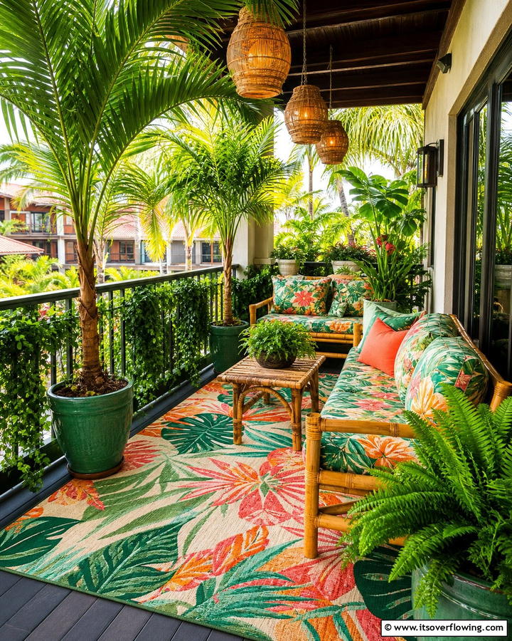 Tropical Paradise Balcony - 20 Second Story Balcony Ideas for Stunning Views