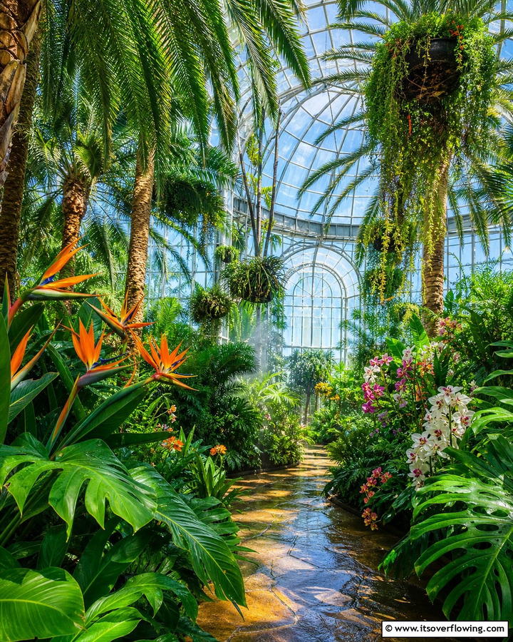 Tropical Paradise Greenhouse - 21 Greenhouse Ideas to Nurture Plants Year-Round