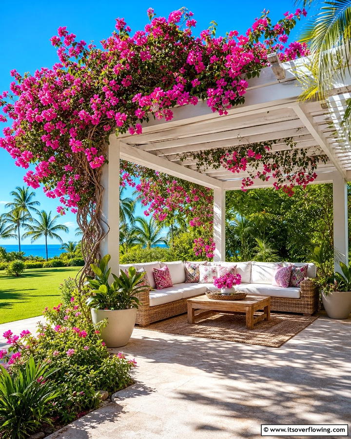 Tropical Pergola - 25 Tropical Garden Ideas for a Lush Outdoor Oasis