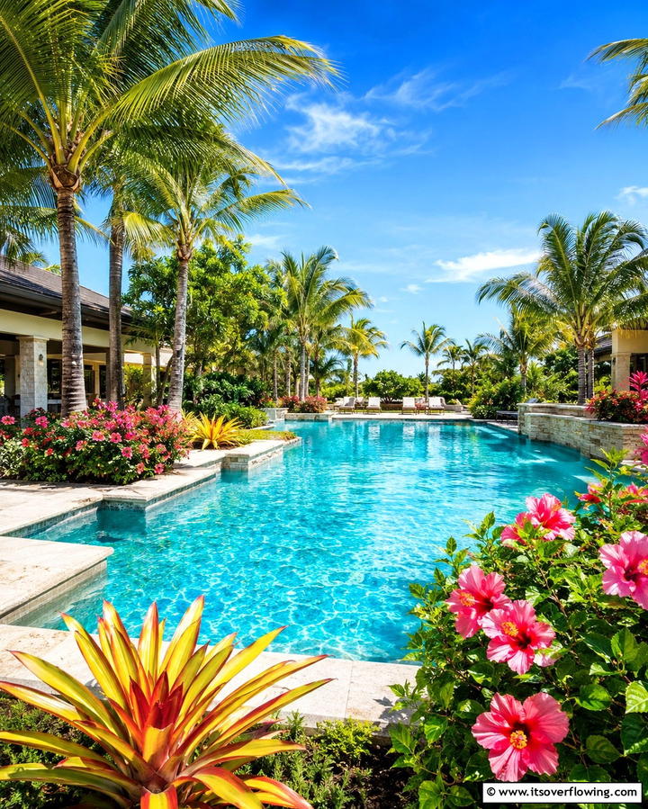 Tropical Poolside Landscaping - 25 South Florida Landscaping Ideas for Tropical Vibes