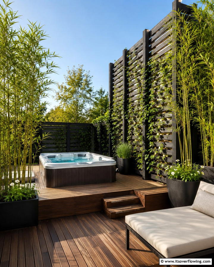 Tropical Privacy Screens - 25 Tropical Patio Ideas for a Relaxing Outdoor Oasis