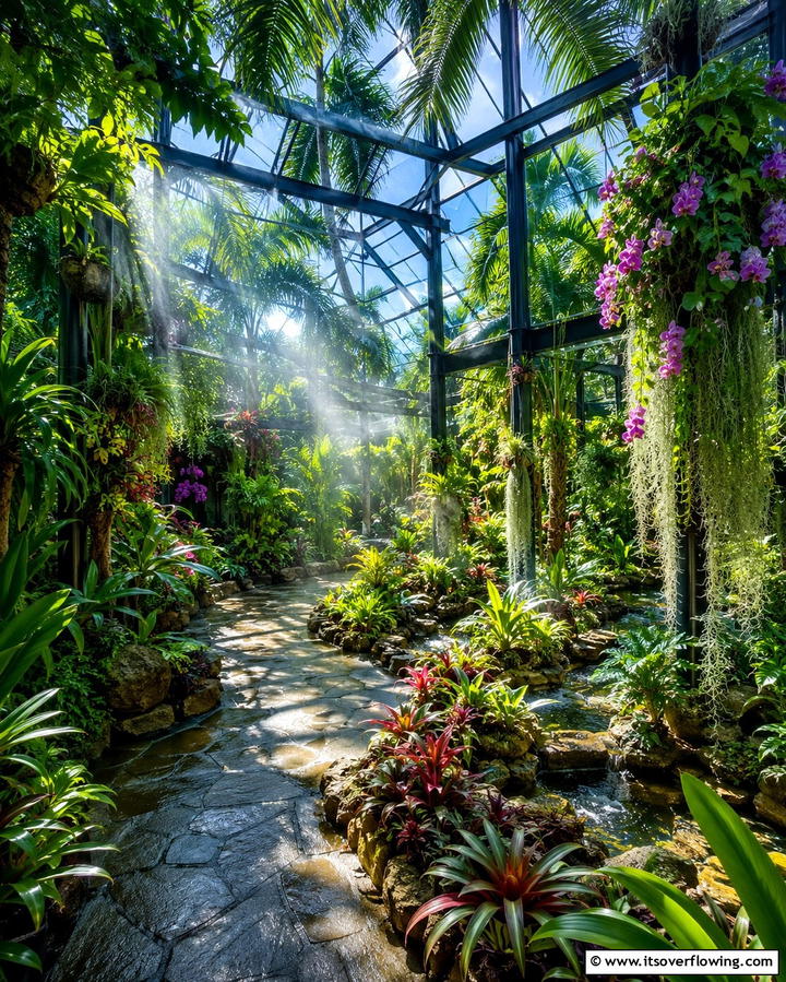 Tropical Rainforest Greenhouse - 25 Fantasy Greenhouse Ideas for a Magical Garden Escape