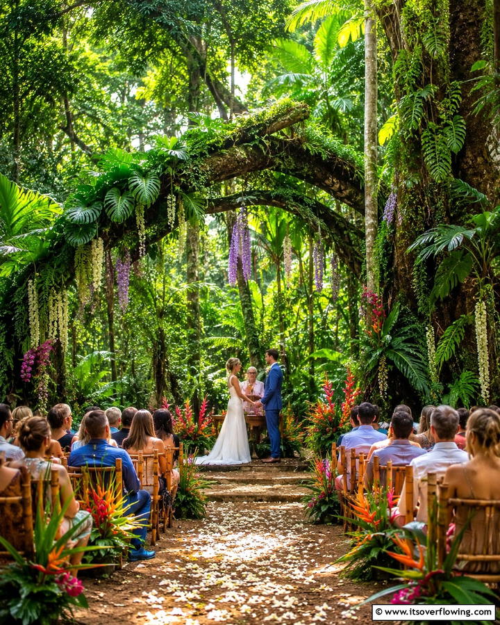 Tropical Rainforest - 25 Dreamy Destination Wedding Ideas for a Perfect Day