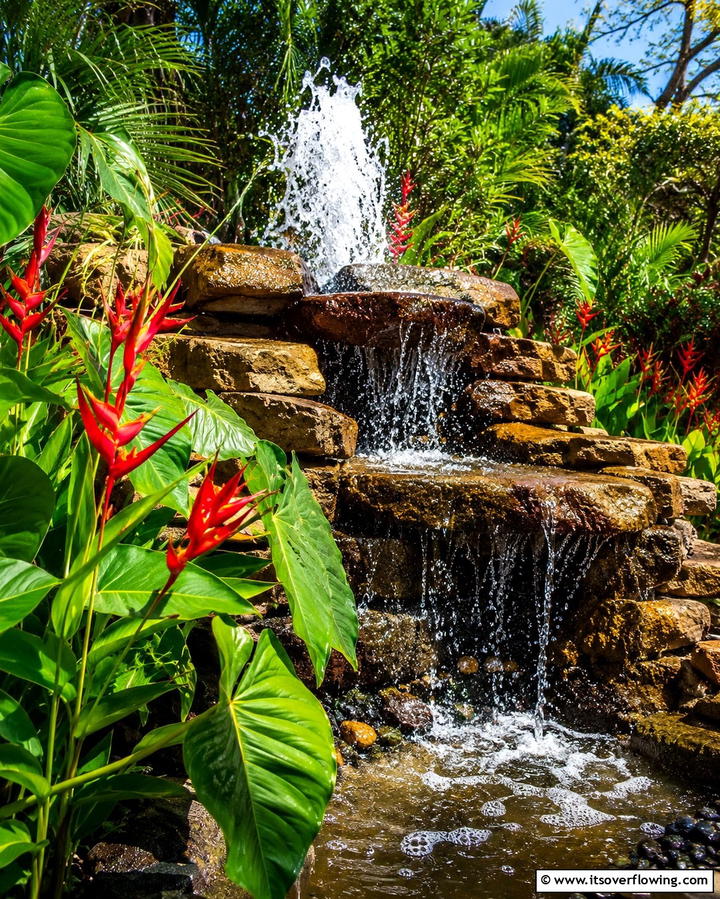 Tropical Water Features - 25 Tropical Landscape Ideas for Your Outdoor Paradise