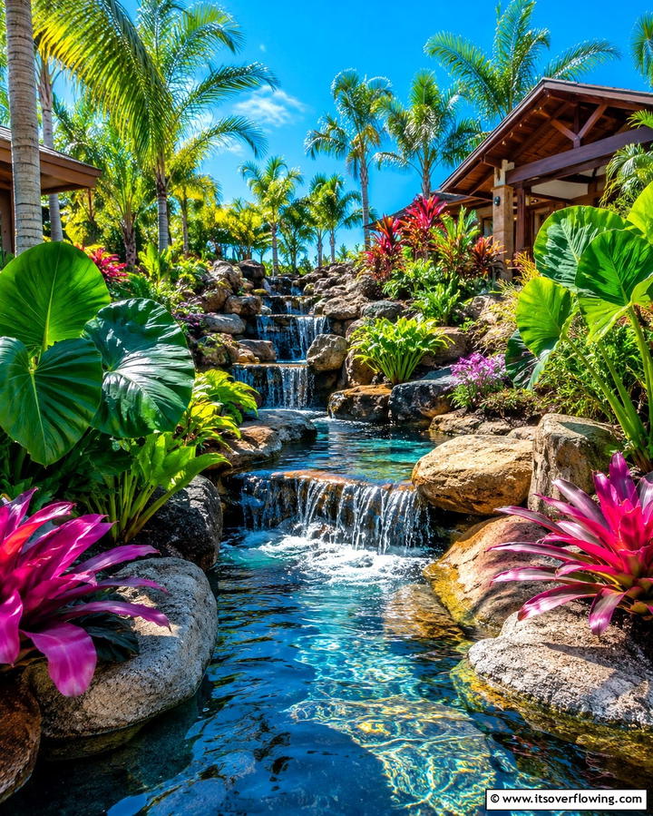 Tropical Water Features - 25 South Florida Landscaping Ideas for Tropical Vibes