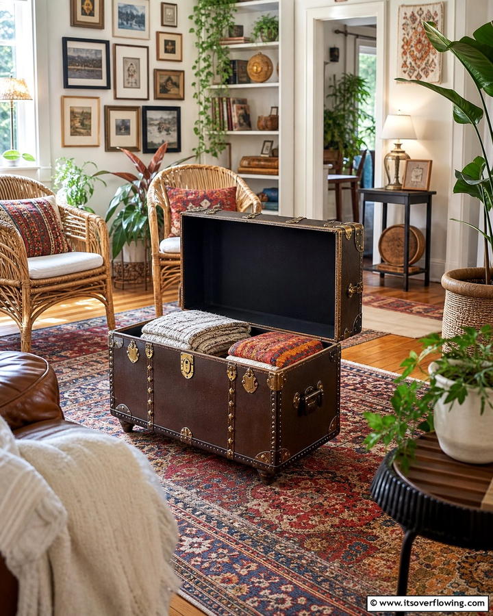 Trunk Storage - 20 Comforter Storage Ideas to Maximize Space