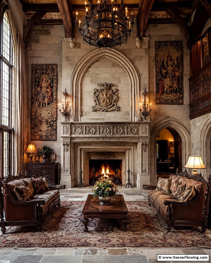 Tudor Style Fireplace - 20 Traditional Fireplaces for a Classic Home