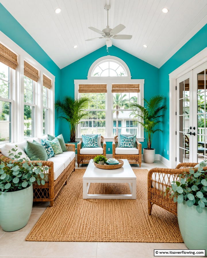 Turquoise and Eucalyptus Refresh - 30 Refreshing Blue and Green Color Combos for Home Decor