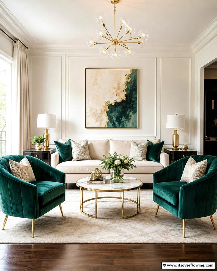 Twin Accent Chairs - 20 Symmetrical Living Room Ideas for Balanced Spaces