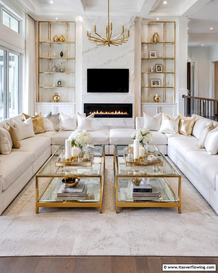 Twin Coffee Tables - 20 Symmetrical Living Room Ideas for Balanced Spaces