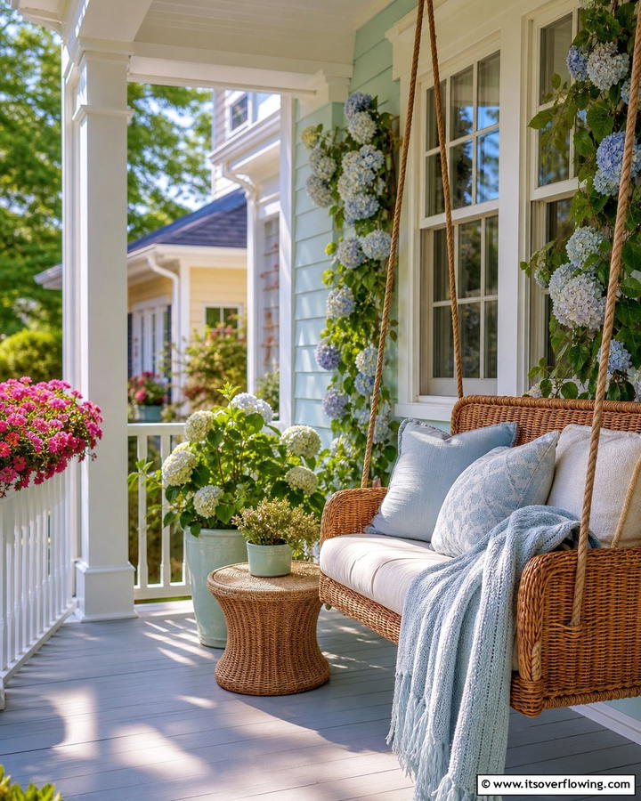 Two Seater Loveseat Swing - 20 Front Porch Swing Ideas for a Cozy and Inviting Entrance