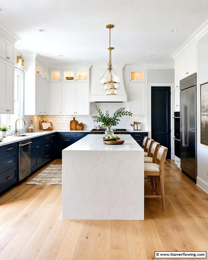 Two Tone Cabinets - 25 Dream Kitchen Ideas for Your Perfect Cooking Space