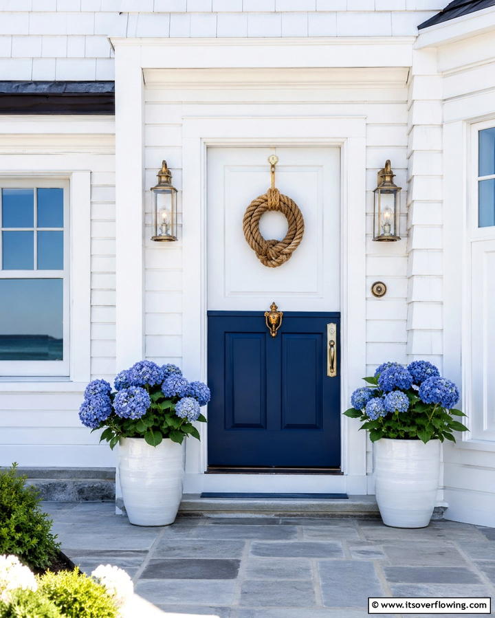 Two Tone Elegance - 25 Door Painting Ideas to Add Personality to Your Home