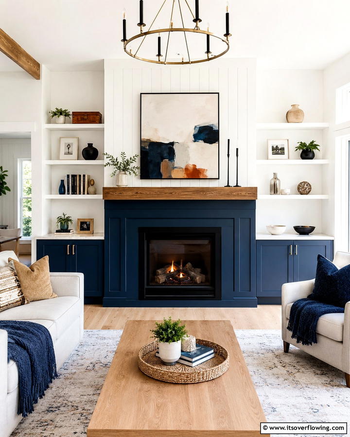 Two Tone Fireplace Wall - 30 Fireplace Wall Ideas to Transform Your Living Space