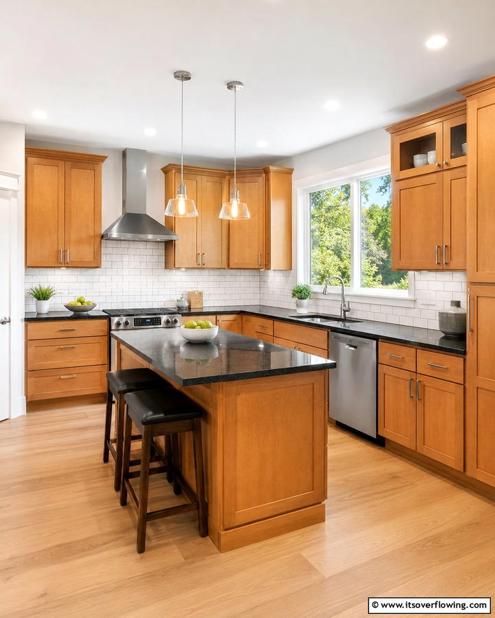 Two Tone Maple Cabinet Designs - 25 Maple Kitchen Cabinets Ideas for a Warm Look