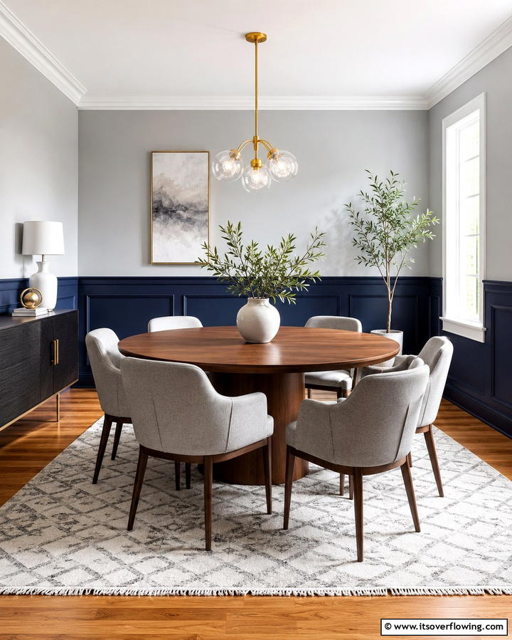 Two Tone Wainscoting - 25 Classic Dining Room Wainscoting Ideas for Timeless Appeal