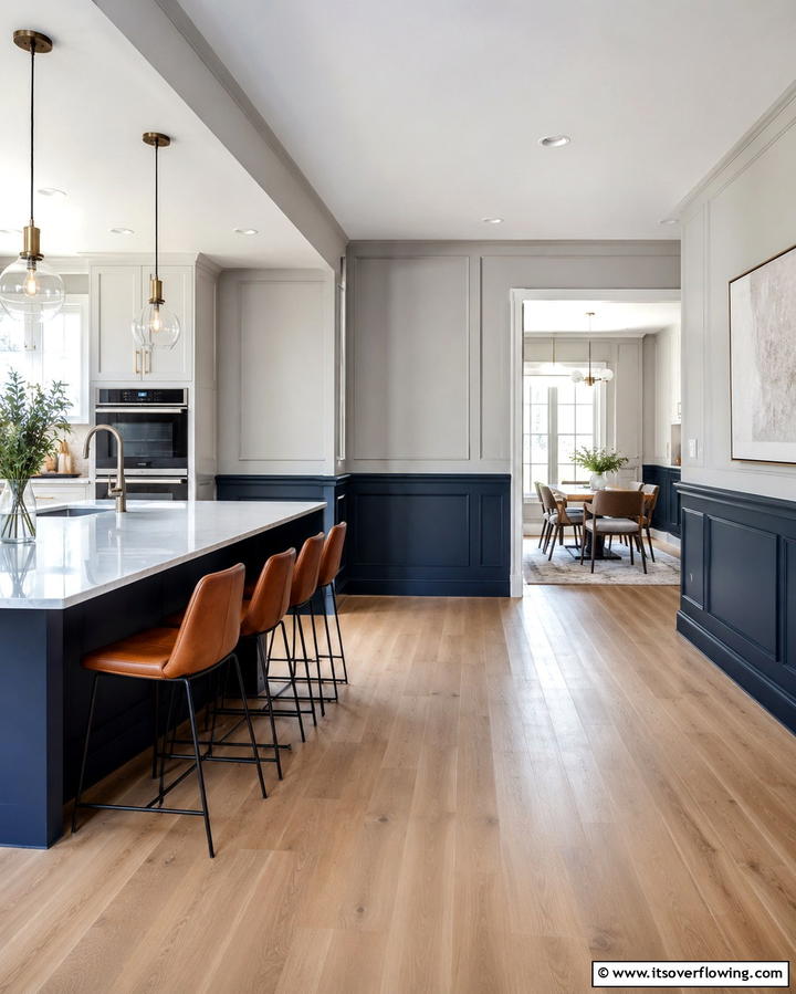 Two Tone Wainscoting - 25 Kitchen Wainscoting Ideas for a Chic Upgrade