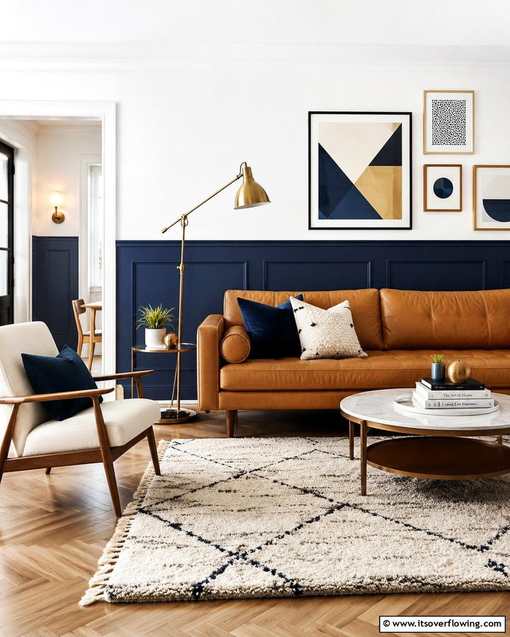 Two Tone Wainscoting - 30 Elegant Living Room Wainscoting Ideas for Modern Homes