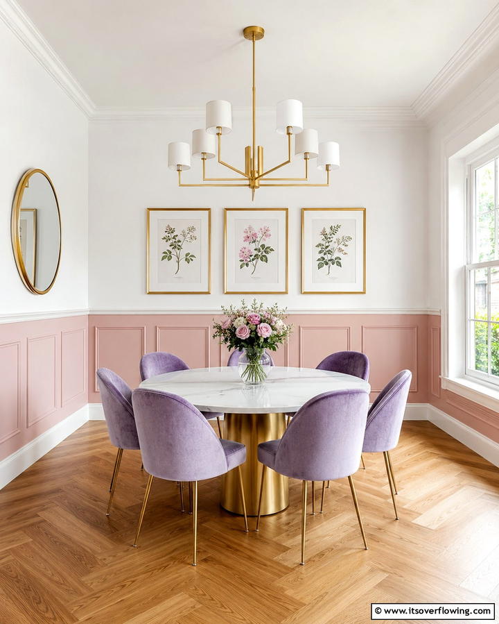 Two Tone Wainscoting for Visual Impact - 25 Classic Dining Room Wainscoting Ideas for Timeless Appeal