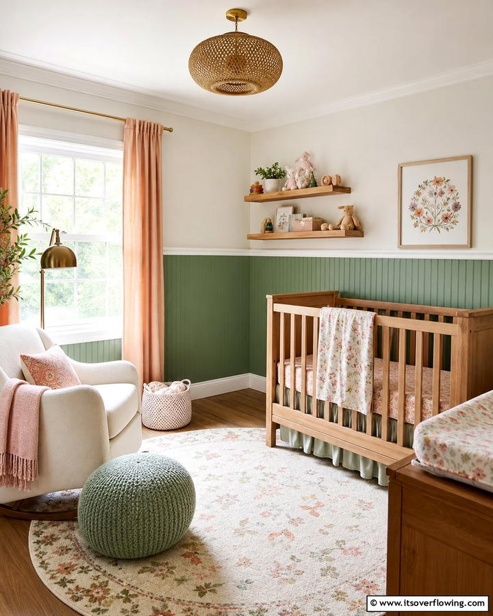 Two Toned Beadboard for Visual Interest - 25 Beadboard Wall Ideas for Classic Charm