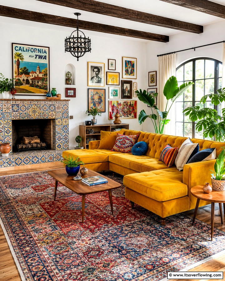 U Shaped Comfort - 25 Living Room Ideas With Sectionals and Fireplace
