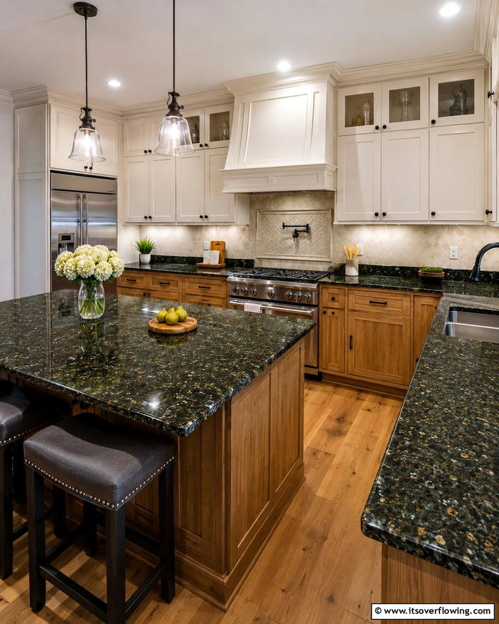 Ubatuba Granite Countertops - 25 Granite Kitchen Countertop Ideas for Elegant Kitchens