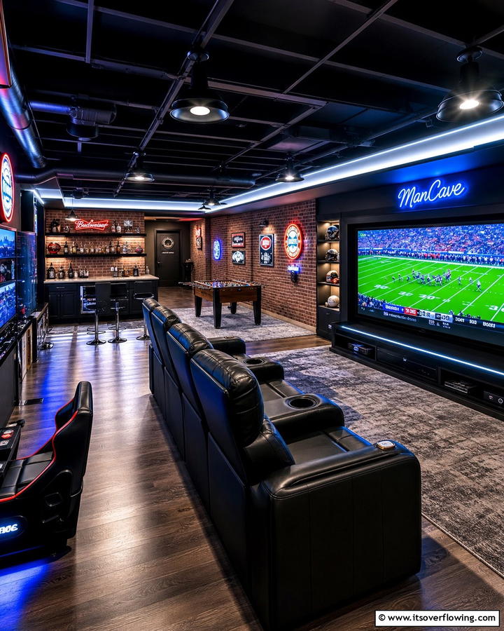 Ultimate Man Cave - 21 Basement Ideas to Transform Your Underutilized Space