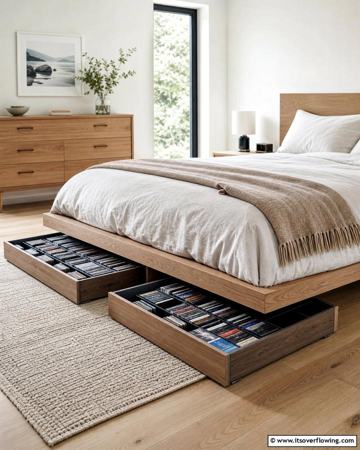 Under Bed CD Storage Boxes - 20 Creative CD Storage Ideas for Modern Homes